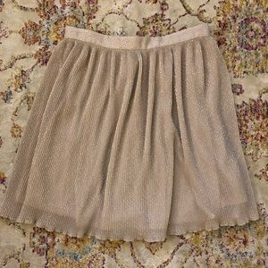 NWT Dreamy H&M Silver Dot Pleated Skirt